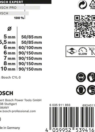 Bosch EXPERT CYL-9 Multi Construction Bohrer Set 7 tlg. 5 - 10 mm ( 2608900648 ) - Nachfolger von 2607010546 - Toolbrothers