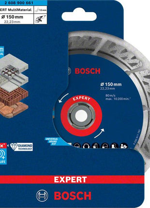 Bosch EXPERT MultiMaterial Diamant Trennscheibe 150 x 22,23 mm 1 Stk. ( 2608900661 ) Long Life - Toolbrothers