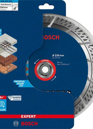 Bosch EXPERT MultiMaterial Diamant Trennscheibe 230 x 22,23 mm 1 Stk. ( 2608900663 ) Long Life - Toolbrothers