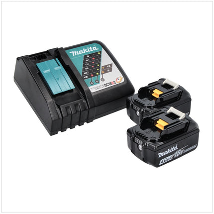 Makita DML 810 RM Luz de área LED con batería 18 / 36 V (2 x 18 V) 5500 lm IP54 + 2x baterías 4,0 Ah + cargador