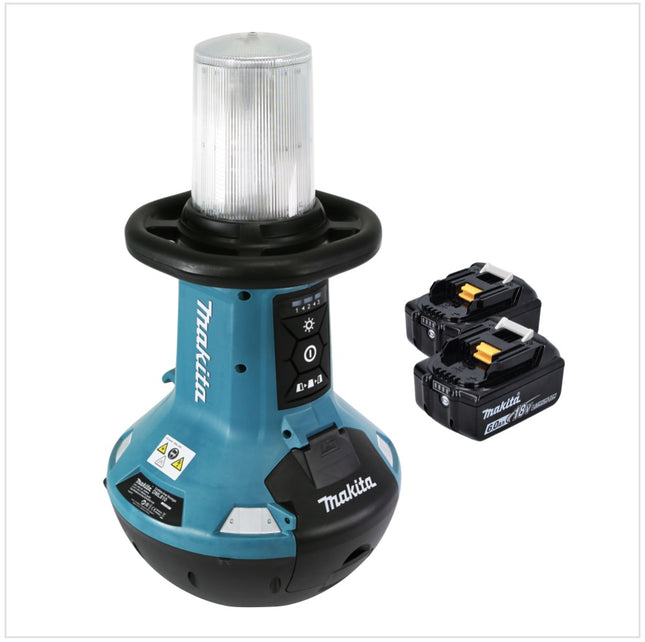Akumulatorowy naświetlacz LED Makita DML 810 G 18 / 36 V ( 2 x 18 V ) 5500 lm IP54 + 2x akumulator 6,0 Ah - bez ładowarki