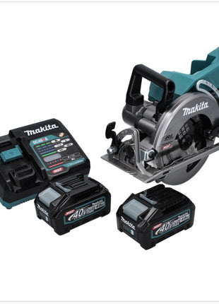 Makita RS001GM2 Cordless Circular Saw 185 mm 40V max. Brushless + 2x Batteries 4.0 Ah + Charger