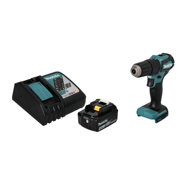 Martillo perforador sin cable Makita DHP 483 RM1 18 V 40 Nm + 1x batería 4.0 Ah + cargador