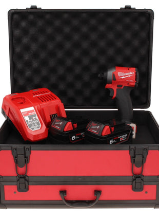 Milwaukee M18 FID2-602FC TX Akku Schlagschrauber 18 V 1/4" 226 Nm + 2x Akku 6,0 Ah + Ladegerät + TX Koffer