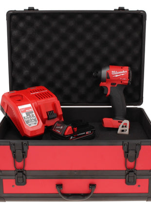 Milwaukee M18 FID2-201FC TX Akku Schlagschrauber 18 V 1/4" 226 Nm + 1x Akku 2,0 Ah + Ladegerät + TX Koffer
