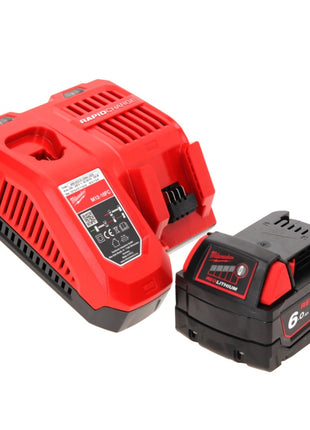 Milwaukee M18 FID2-601FC TX Akku Schlagschrauber 18 V 1/4" 226 Nm + 1x Akku 6,0 Ah + Ladegerät + Gliedermaßstab + TX Koffer