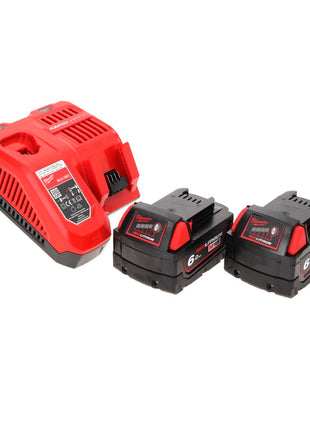 Milwaukee M18 FID2-602FC TX Akku Schlagschrauber 18 V 1/4" 226 Nm + 2x Akku 6,0 Ah + Ladegerät + Gliedermaßstab + TX Koffer