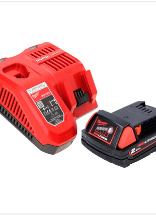Milwaukee M18 FID2-201FC TX Akku Schlagschrauber 18 V 1/4" 226 Nm + 1x Akku 2,0 Ah + Ladegerät + Gliedermaßstab + TX Koffer