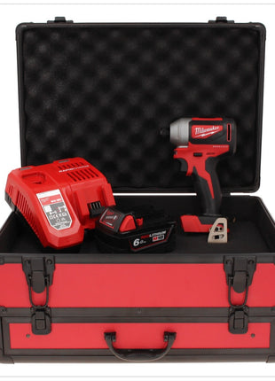 Milwaukee M18 BLID2-601FC TX Akku Schlagschrauber 18 V 180 Nm 1/4" Brushless + 1x Akku 6,0 Ah + Ladegerät + TX Koffer