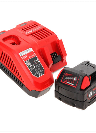 Milwaukee M18 BLID2-601FC TX Impact Driver 180 Nm 1/4" 18V Brushless + 1x Battery 6.0 Ah + Charger + Folding Ruler + TX Case