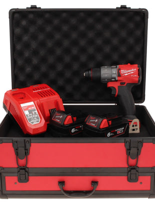 Milwaukee M18 FPD2-602FC TX Akku Schlagbohrschrauber 18 V 135 Nm Brushless + 2x Akku 6,0 Ah + Ladegerät + TX Koffer