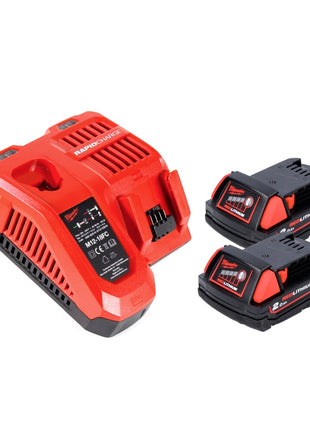 Milwaukee M18 FPD2-202FC TX percussion drill 135 Nm 18 V Brushless + 2x Batteries 2.0 Ah + Charger + TX Case