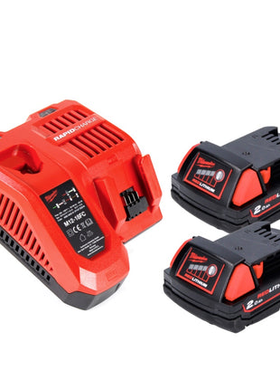 Milwaukee M18 FPD2-202FC TX percussion drill 135 Nm 18V Brushless + 2x Batteries 2.0 Ah + Charger + Folding Ruler + TX Case