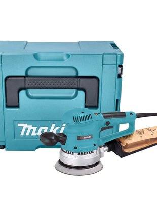 Szlifierka oscylacyjna mimośrodowa Makita BO 6030 JX 310 W 150 mm + papier ścierny + Makpac