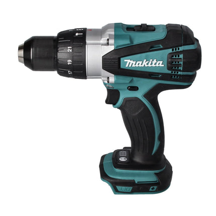 Makita DHP 458 T1J Perceuse-visseuse à percussion sans fil 18 V 91 Nm + 1x Batterie 5,0 Ah + Makpac - sans chargeur