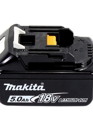 Makita DHP 458 T1J Perceuse-visseuse à percussion sans fil 18 V 91 Nm + 1x Batterie 5,0 Ah + Makpac - sans chargeur