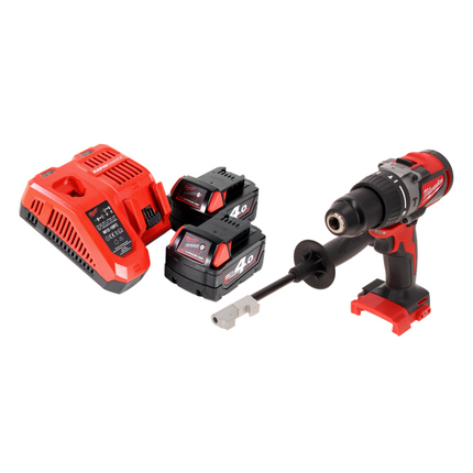 Milwaukee M18 BLPD2-402 FC Combi Drill 82 Nm 18V Brushless + 2x Batteries 4.0 Ah + Charger