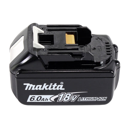 Makita DGA 452 G1J Cordless angle grinder 18 V 115 mm + 1x rechargeable battery 6.0 Ah + Makpac - without charger