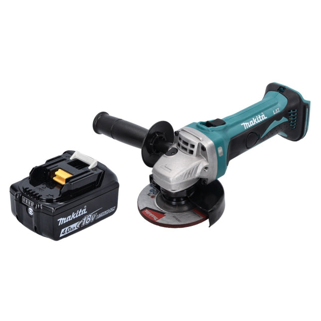Makita DGA 452 M1 cordless angle grinder 18 V 115 mm + 1x rechargeable battery 4.0 Ah - without charger