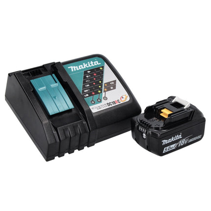 Makita DSS 611 RT1 Scie circulaire sans fil 18 V 165 mm + 1x Batterie 5,0 Ah + Chargeur