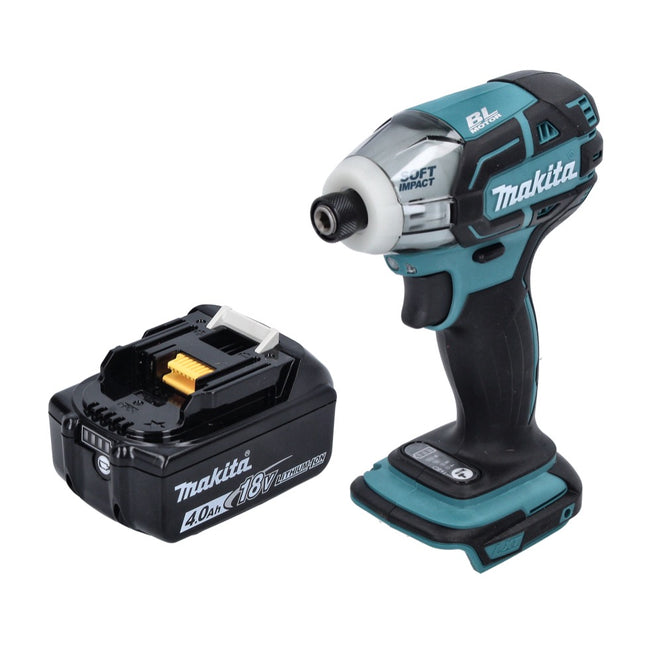Atornillador de impulsos sin cable Makita DTS 141 M1 18 V 40 Nm 1/4" sin escobillas + 1x batería recargable 4,0 Ah - sin cargador