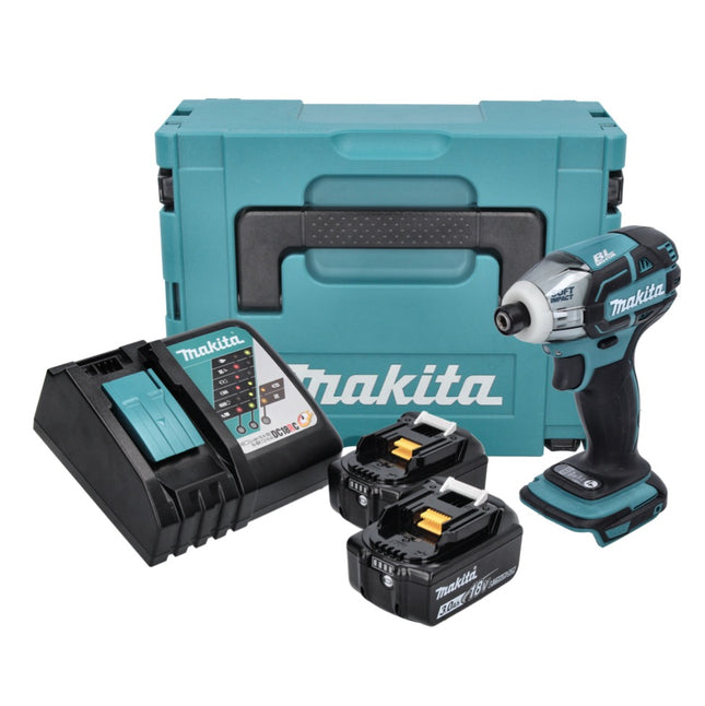 Makita DTS141RFJ Visseuse oléopneumatique sans fil 40Nm 1/4" Brushless 18V + 2x BatterieS 3,0Ah + Chargeur + Coffret Makpac