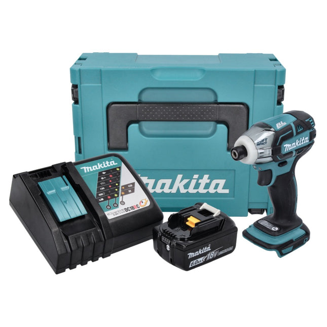 Makita DTS 141 RG1J visseuse à impulsion sans fil 18 V 40 Nm 1/4'' Brushless + 1x batterie 6,0 Ah + chargeur + Makpac