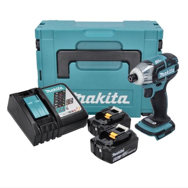 Avvitatore a impulsi a batteria Makita DTS 141 RGJ 18 V 40 Nm 1/4" brushless + 2x batteria ricaricabile 6,0 Ah + caricabatterie + Makpac