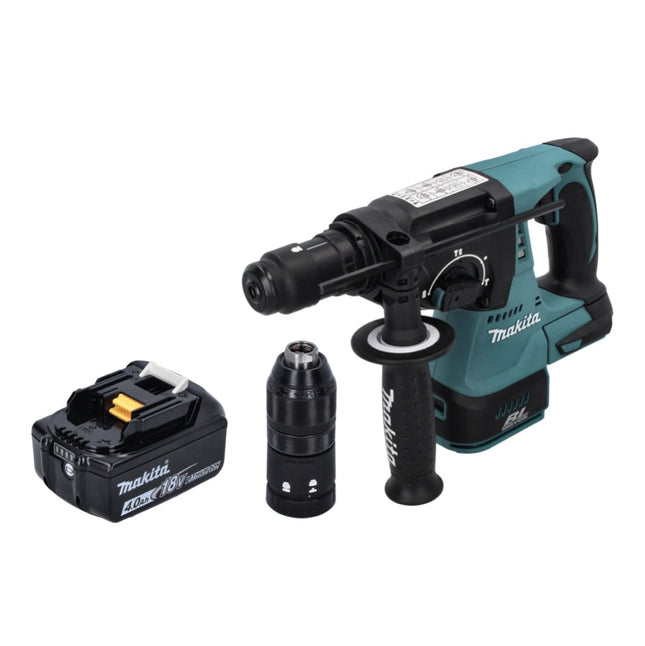 Makita DHR 243 M1 cordless hammer drill 18 V SDS plus Brushless + 1x rechargeable battery 4.0 Ah - without charger