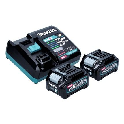 Makita UB 001 GD201 Battery blower Leaf blower 40 V max. brushless + 2x battery 2.5 Ah + charger