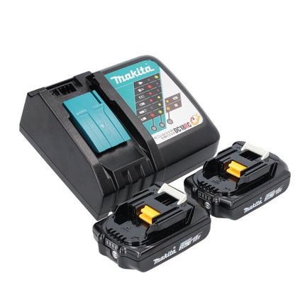Makita DHP 487 RAJ cordless impact drill 18 V 40 Nm brushless + 2x rechargeable battery 2.0 Ah + charger + Makpac