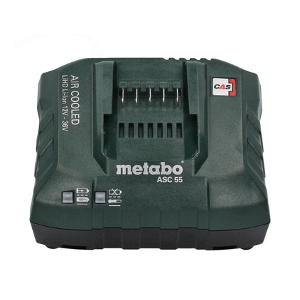Set básico Metabo 18 V LiHD + 4x baterías 10,0 Ah + 2x cargador ASC 55 + metaBOX