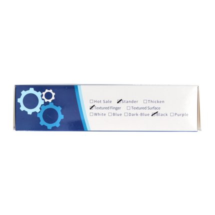 Nitrile disposable gloves Black / Black 100 pieces size L / Large - non-sterile