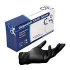 Nitrile disposable gloves Black 100 pieces size S / Small - non-sterile