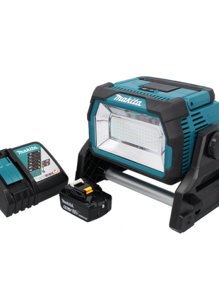 Makita DML 809 RG1 Projecteur de chantier LED sans fil 18 V 10000 lm + 1x batterie 6,0 Ah + chargeur