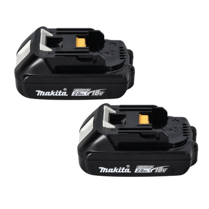 Makita Power Source Kit 18 V con 2x BL 1820 B 2.0 Ah batería ( 197254-9 ) + DC 18 SH cargador doble ( 199687-4 )