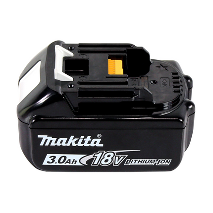 Kit de fuente de alimentación Makita de 18 V con 1 batería BL 1830 B de 3,0 Ah (197599-5) + cargador rápido múltiple DC 18 RE (198720-9)