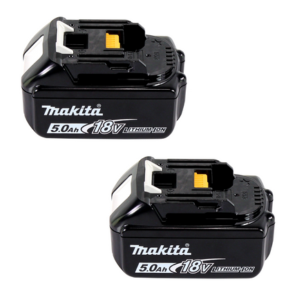 Makita Power Source Kit 18 V con - 2x Baterías BL 1850 B 5,0 Ah (2x 197280-8) + Cargador rápido multi DC 18 RE (198720-9) + Makpac