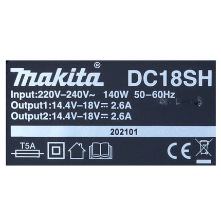 Makita Power Source Kit 18 V with 2x BL 1850 B 5.0 Ah battery ( 197280-8 ) + DC 18 SH double charger ( 199687-4 )