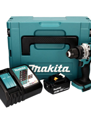 Makita DDF 486 RG1J cordless drill driver 18 V 130 Nm brushless + 1x rechargeable battery 6.0 Ah + charger + Makpac