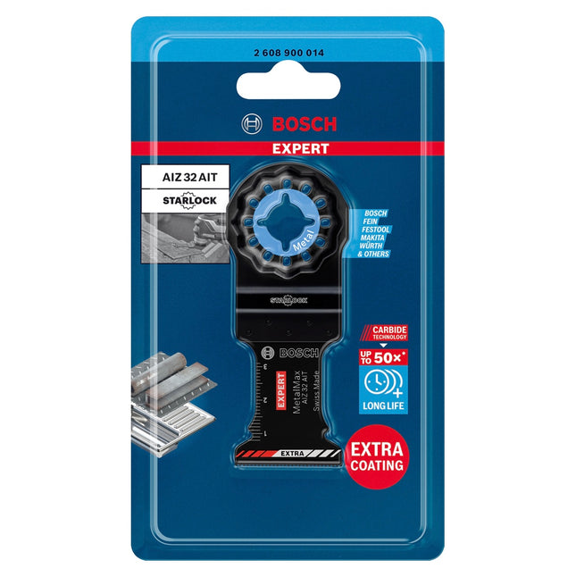 Hoja de sierra de inmersión Bosch EXPERT AIZ 32 AIT Starlock 32 x 40 mm 10 piezas (2608900016) para metal duro MetalMax - sucesor de 2608664473