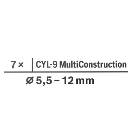 Bosch EXPERT CYL-9 Multi Construction Bohrer Set 7 tlg. 5 - 10 mm ( 2608900648 ) - Nachfolger von 2607010546 - Toolbrothers
