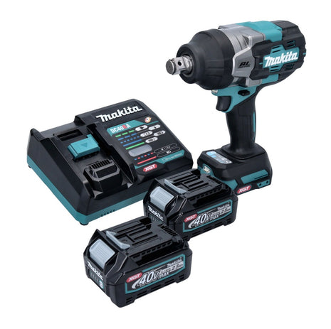 Makita TW 001 GD201 Avvitatore a impulsi a batteria 40 V max. 1800 Nm Brushless XGT + 2x batteria ricaricabile 2,5 Ah + caricatore