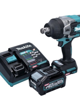 Makita TW 001 GM101 Cordless impact wrench 40 V max. 1800 Nm Brushless XGT + 1x rechargeable battery 4.0 Ah + charger