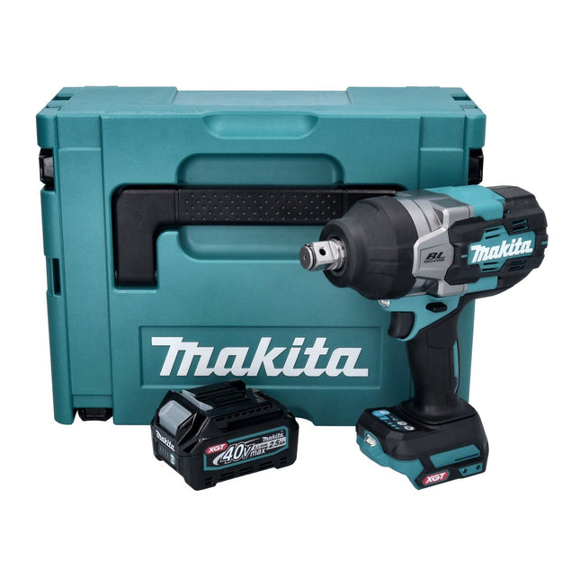 Makita TW 001 GD101 Cordless impact wrench 40 V max. 1800 Nm Brushless XGT + 1x rechargeable battery 2.5 Ah + charger + Makpac