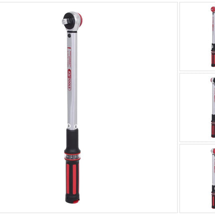 KS TOOLS 1/2" ERGOTORQUEprecision Drehmomentschlüssel 40-200 Nm mit Quick-Lock Drehknopf-Umsteck-Ratschenkopf ( 516.6042 ) - Toolbrothers