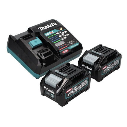 Makita TW 001 GM201 Cordless impact wrench 40 V max. 1800 Nm Brushless XGT + 2x rechargeable battery 4.0 Ah + charger + Makpac