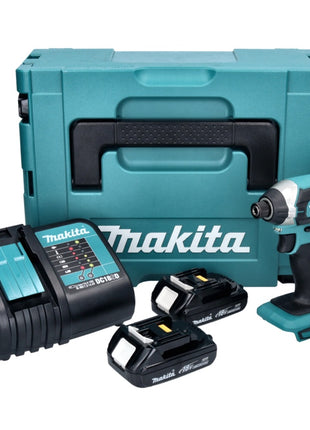 Makita DTD 152 SYJ Clé à choc sans fil 18 V 165 Nm + 2x batterie 1,3 Ah + chargeur + Makpac