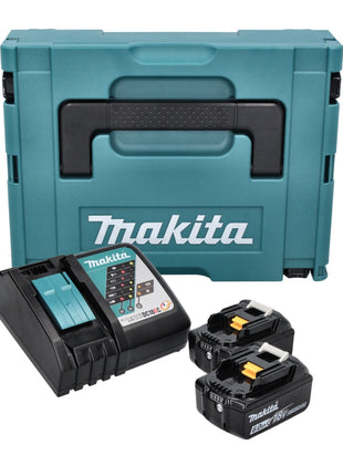 Makita Power Source Kit 18 V ( 198116-4 ) with 2x BL 1860 B + DC 18 RC charger + Makpac