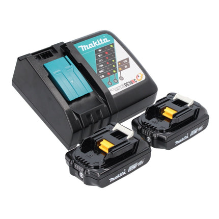 Makita DHP 486 RAJ cordless impact drill 18 V 130 Nm brushless + 2x rechargeable battery 2.0 Ah + charger + Makpac
